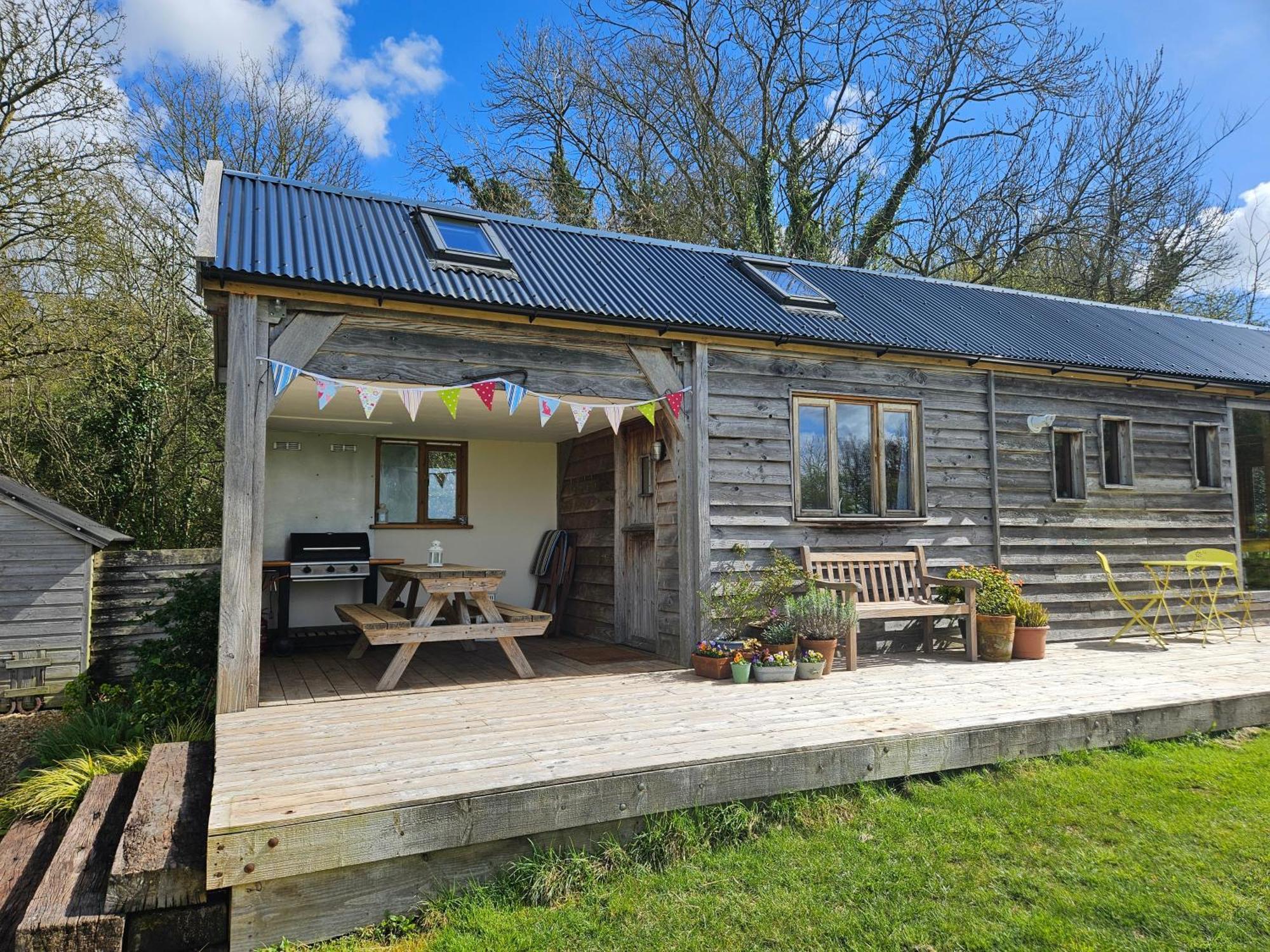 Log Cabin At The Old Summer Dairy Glastonbury Somerton  Exterior foto