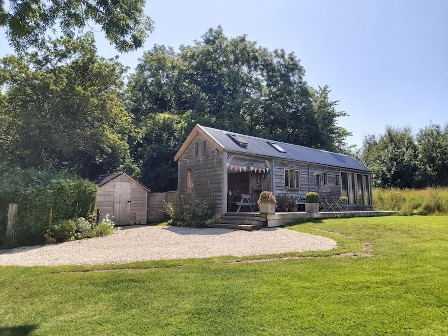 Log Cabin At The Old Summer Dairy Glastonbury Somerton  Exterior foto