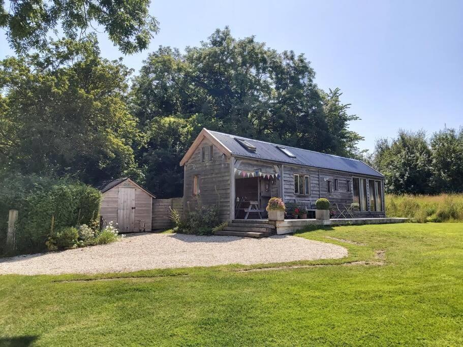 Log Cabin At The Old Summer Dairy Glastonbury Somerton  Exterior foto
