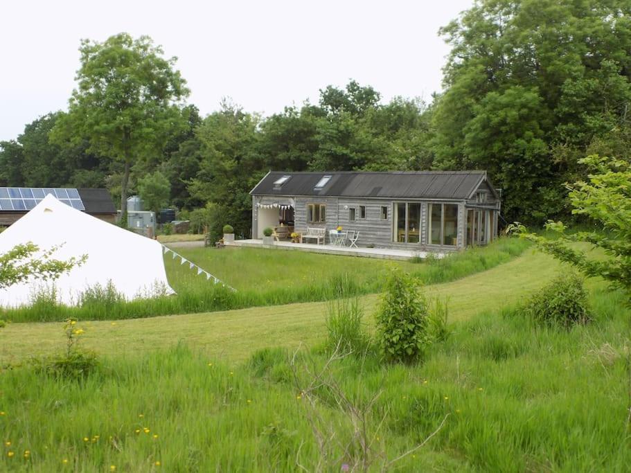 Log Cabin At The Old Summer Dairy Glastonbury Somerton  Exterior foto